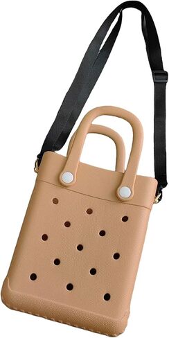 EVA Waterproof Mini Beach Tote, Bitty Rubber Travel Bags Sandproof X Small Size Handbag for Sports Gym Travel Market Outdoor in Saudi Arabia