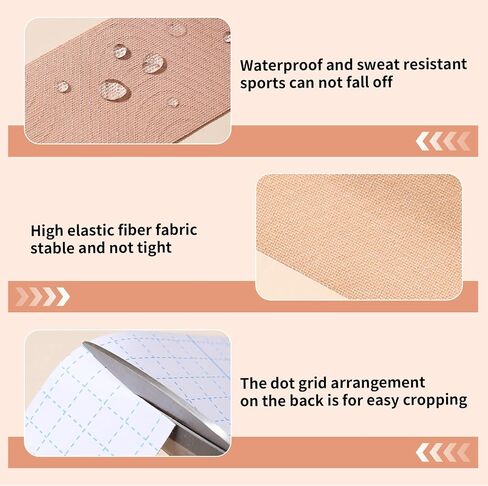 Boobytape for Breast Lift, Push Up Nipple Tape, Breast Tape for Large Breasts A-G Cup Beige, Waterproof Sweat-Proof in Saudi Arabia