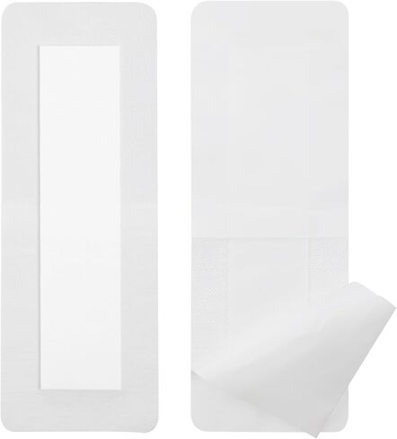 10 PCS C-Secection Intochive Island Larm 4 "x10" ضمادة قابلة للتنفس منصات الشاش لما بعد جراحة البطن ، استئصال البطن ، تغطية الشد الجروح للمرضى in Kuwait