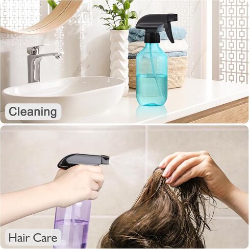 Empty Spray Bottles,10 oz Refillable Water Spray Bottle Adjustable Nozzle Mist/Stream Squirt Bottle for Hair Styling Watering Plants Cleaning Products in Saudi Arabia