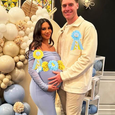 Duck Baby Shower Maternity Sash Kit - Pink Yellow Duck Baby Shower Belly Belt and Mom to Be & Dad to Be Corsage Pins, New Parents Pregnancy Photo Props Party Supplies in Kuwait