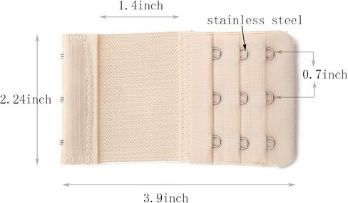 Women’s Bra Extender Brassiere Strap Extension Breathable Stretchy Soft Bra Strap Extender Multi-size in Saudi Arabia