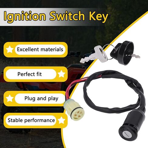 مفتاح مفتاح الإشعال ، متوافق مع Honda ATV TRX350 TRX400 TRX420 TRX450ES FOREMAN TRX500 RANCHER 350 400 420 استبدال# 35100-HP5-600 in Kuwait
