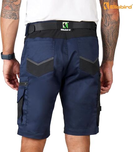 Ellobird Work Shorts for Men Construction Pants Mens Workwear Cordura Cargo Loose Fit Utility Carpenter Workwear Short in Kuwait