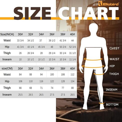 Ellobird Work Shorts for Men Construction Pants Mens Workwear Cordura Cargo Loose Fit Utility Carpenter Workwear Short in Kuwait