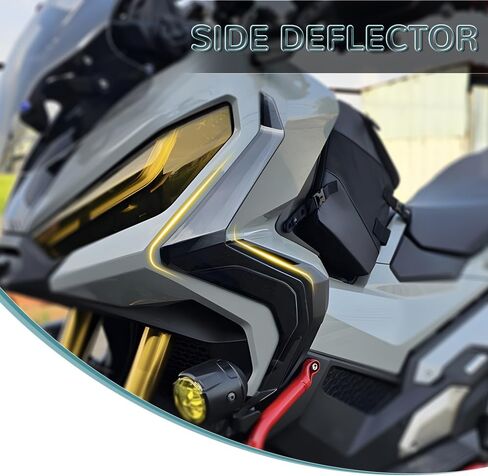 Motorcycle Side Fairing Spoiler for X-ADV 750 XADV 750 2021-2024 Leg Deflector Air Fairing Accessories (Black) in Saudi Arabia
