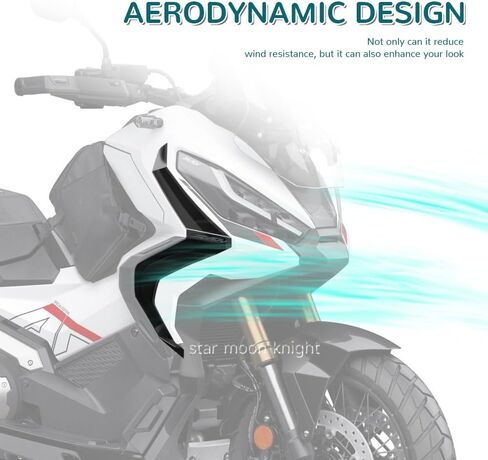 Motorcycle Side Fairing Spoiler for X-ADV 750 XADV 750 2021-2024 Leg Deflector Air Fairing Accessories (Black) in Saudi Arabia
