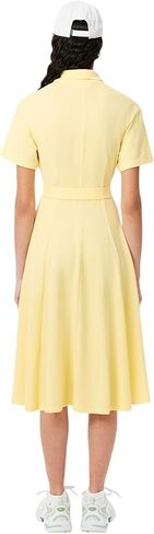 Lacoste Women's Flared Mini Pique Polo Dress in Kuwait