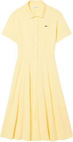 Lacoste Women's Flared Mini Pique Polo Dress in Kuwait