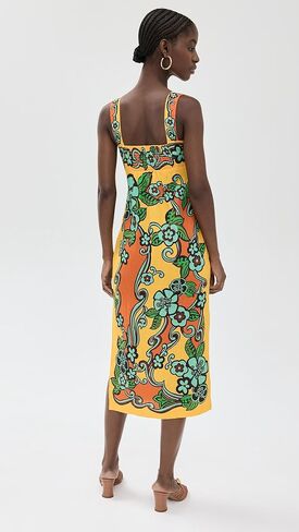 Alemais ALÉMAIS Women's Flame Midi Dress in Kuwait