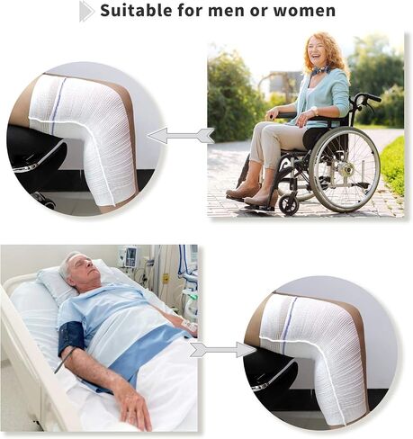 Urine Leg Bag Holder for Incontinence, Washable Fabric Urine Leg Sleeve for for Men or Women Wheelchairs Easy Walking-M in Saudi Arabia