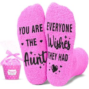 HAPPYPOP Gifts for Her Women - Mothers Day Gifts for Aunt Mother, Aunt Mom Birthday Socks, Christmas Stocking Stuffers