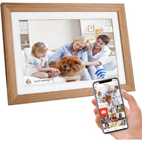 إطار صورة رقمي واي فاي 10.1 بوصة، إطار صورة بشاشة تعمل باللمس 1280x800 HD IPS في أي مكان، استخدم صور/مقاطع فيديو تطبيق Uhale لإطار الصور الرقمية