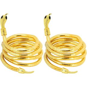 Bendable Snake Bracelet, Adjustable Punk Snake Choker for Women, Flexible Multi-Purpose Medusa Necklace Earrings Halloween Jewelry