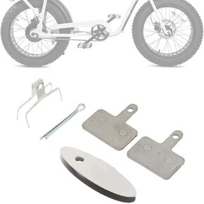 Two Piston Brake Pads for Super 73,Brake Pads with Adjustment Alignment Tool for Bike Super73 Like Super 73 S1/S2/R/ZX/Z1