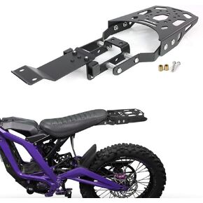 Motorcycle Up to 11-22 Lbs Rear Rack Luggage Rack Compatible with X260 X160 Segway for Surron X Light BeeX Electric Dirt Bike E-Bike Carrier Rear Tail Storage Rack