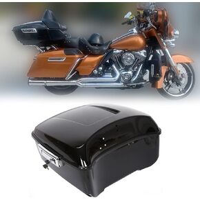 ECOTRIC Tour Pack Luggage Rack Trunk Top Rack Rail Compatible with Harley Davidson Touring 1984-2024 Road Glide Road King Street Glide CVO Replacement for 53665-87 Fit for King Chopped Razor Tour Pak