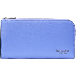 kate spade new york Devin Saffiano Leather Zip Around Continental Wallet, Lavender Cream