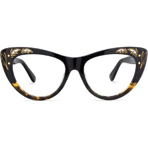 Zeelool Women's Stylish Cat Eye Glasses Frame with Clear Lens Pamela VFP0165 in Saudi Arabia