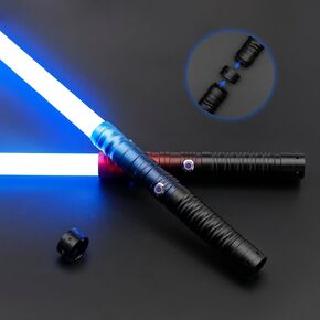 X-TREXSABER 2-in-1 Detachable USB Charge Light Saber Toy, 12 Colors and 4 Modes Sounds FX for Kids and Adults - Christmas and Thanksgiving Gifts
