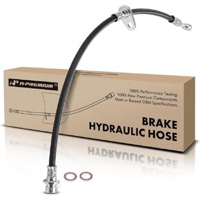 A-Premium Front Driver Brake Hydraulic Hose Compatible with Select Acura Models - RLX 2014 2015 2016 2017 2018 2019 2020, 3.5L - Replace# 01465TY2A02