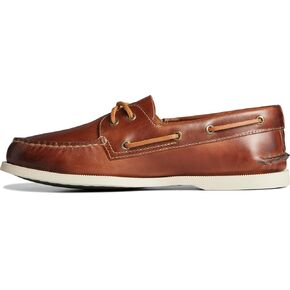 أحذية Sperry Mens Men's Men الأصلية الأصلية ذات العيون الموسمية ، Tan Burnish ، 8