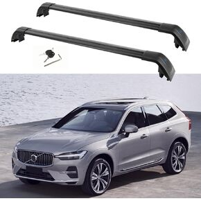 Psler Heavy Duty Roof Racks Cross Bars Compitable with Volvo XC90 2018 2019 2020 2021 2022 2023 2024 2025 with Metal Anti-Theft Lock, Aluminum Roof Rails Crossbars Anti-Theft Non-Corrosion
