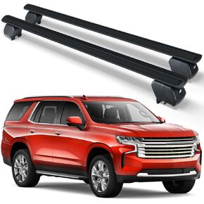 Heavy Duty 300 LBS Roof Rack Cross Bars Compatible with 2021-2025 Chevy Tahoe, Chevrolet Suburban, GMC Yukon & Yukon XL, Cadillac Escalade ESV with Side Rails, Adjustable Lock Crossbar
