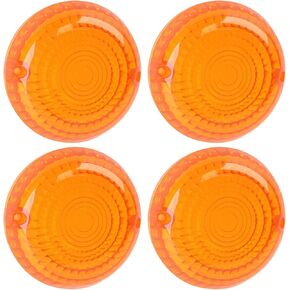 4PCS Amber Turn Signals Lens Cover Front Rear Lenses Cap Compatible with Yamaha V-Star V-Max Virago 250 650 750 Road Royal Star