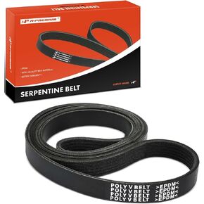 A-Premium Engine Serpentine Drive Belt متوافق مع Ford و Subaru و Kia و Lincoln و Chevy و GMC و Isuzu و Mercury & Renault Cars-F-250 ، F-350 ، Taurus ، E-350 Econoline ، Outback ، Crosstrek ، Legacy & More