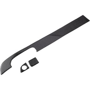 Glove Box Handle Cover Decals Interior Sticker for Dodge Charger 2011 2012 2013 2014 2015 2016 2017 2018 2019 2020 2021 2022 2023 Polyurethane Carbon Fiber Pattern Black