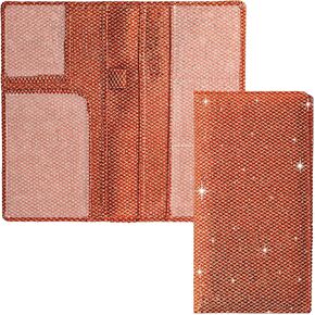 Sanlykate Glitter Bling Car Resistration and Insurance Holder ، Whany Diamond RFID Worting Document Wallet ، Women Vehicle Glove Box Papartment Organizer for Auto Drivers Ricel ، Id Cards