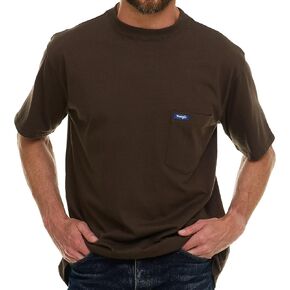 Wrangler Big and Tall T-Shirt for Men - Cotton Tee with Chest Pocket