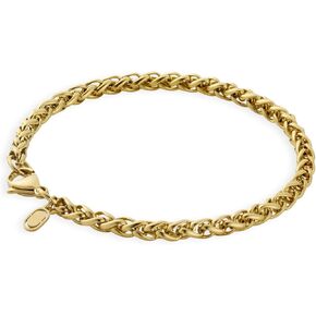 | Wheat Link Bracelet | Waterproof, Heat & Sweat Resistant | Gifts for Men | Men's Jewelry | Size 5MM |