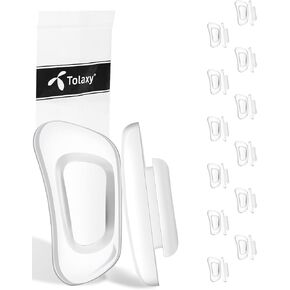 12 Pairs Upgraded Soft Silicone Replacement Nose Pieces for Costa South Point | Peli | Flagler | Ponce | Wader for Oakley Latch Key L M | Latch Alpha Sunglasses, Anti-Slip, Push-in Nose Pads