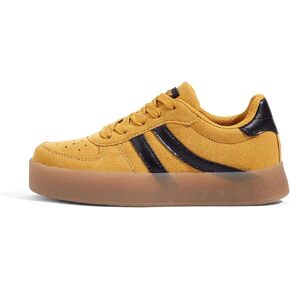 LUCKY STEP Unisex-Child Kid's Sneakers Lace Up School Fashion Platform Breathable Tennis Athletic Running Walking Shoes for Boys Girls
