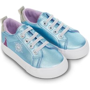 أحذية Disney Frozen's Magical High Top For Girls Elsa و Anna و Olaf Adventure Blue Lace Up Sneakers - لطيف ومريح وجاهز لسحر اللعب