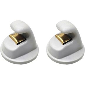 2PCS Grey Interior Sun Visor Hook Clip Bracket Fit for VW Atlas 2019-2024 Tiguan 2016-2022 Passat 2014-2020