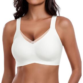 Comfortable Seamless Bras for Women Wireless Push Up Soft Support Full Coverage No Underwire Everyday Bra