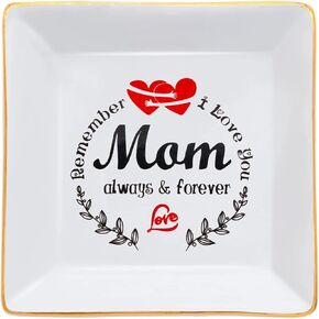 Mother's Day Gifts for Her - Jewelry Tray for Mom & Wife, Anniversary & Birthday Gifts, Ring Dish & Trinket Dish Holder