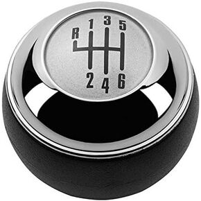 5/6 Speed Car Gear Shift Knob Shifter Lever Hand Ball for Mini R50 One D R52 R53 Cooper S 3 Doors 2001 2002 2003 2004 2005-2008 (Chrome 6 Speed)