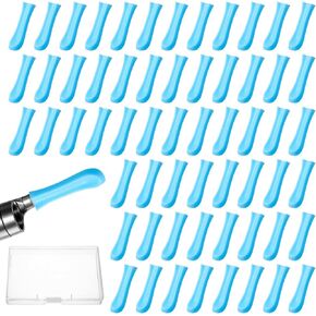 نصائح استبدال 120pcs البديلة ، نصائح استبدال كاميرا الأذن السيليكون لتنظيف الشمع الرطب/الجاف ، نصائح إزالة الشمع الأذن للمراهقين.