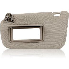 Sun Visor w/o Light Compatible with Nissan Sentra 2013 2014 2015 2016 2017 2018 2019 Gray Sun Visor NO Light with Mirror Replaces # 96401-3SG8A (Left & Right (Beige)) in Kuwait