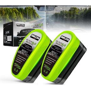 New 2PCS Auto Glass Degreaser & Oil Film Cleaning Brush Set – Windshield Polish & Window Cleaner for Ultimate Clarity (2024 Upgraded 2.0)
