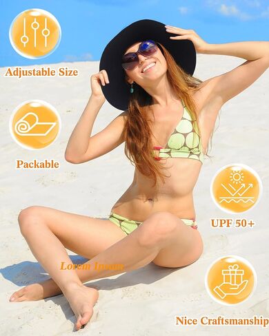 JaGely 3 Pieces Foldable Straw Sun Visors Hats Wide Brim Ponytail Summer Beach Hat Adjustable Sun Protection Hats for Women in Saudi Arabia