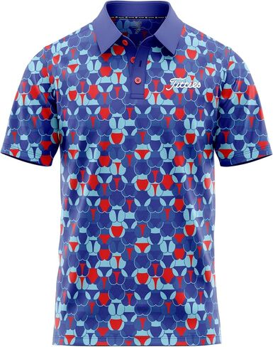 Crude Funny Golf Polo Shirts - Men UPF Dry Fit Performance Moisture Wicking Hawaiian Quick Dry Stretch Disc Shocker Glove in Saudi Arabia