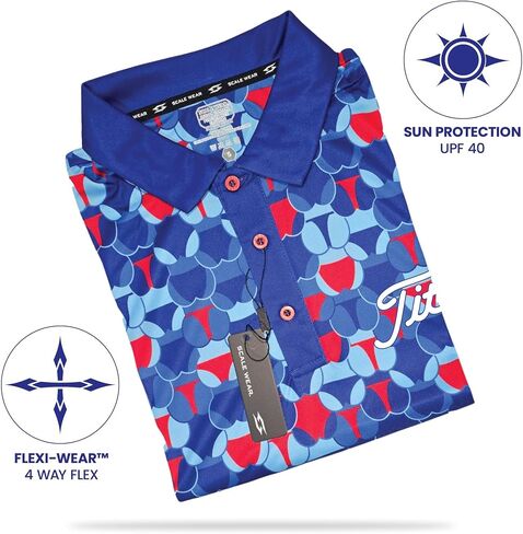 Crude Funny Golf Polo Shirts - Men UPF Dry Fit Performance Moisture Wicking Hawaiian Quick Dry Stretch Disc Shocker Glove in Saudi Arabia