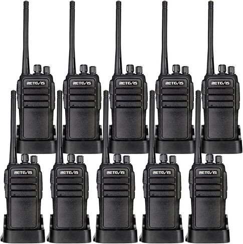 Retevis RT21 Walkie Talkies for Adults, 2 Way Radios Walkie Talkies Long Range, Portable FRS Two Way Radios with Earpiece, Handfree, for Government Education Churches Dealers(10 Pack) in Saudi Arabia