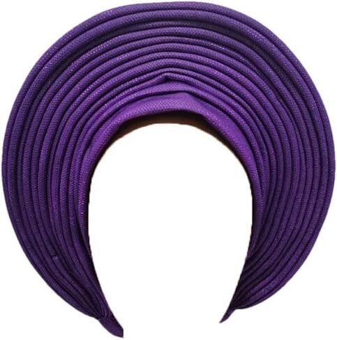 مسبقا مقبلات القبعة القبلة الإفريقية للنساء النيجيري Aso Oke Headtie Auto Gele Wrap for Wedding Party-200g in Kuwait