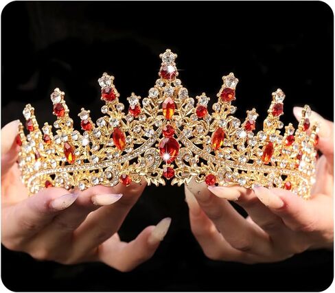 تاج كريستال خمر وتاج للنساء الزفاف الزفاف راينستون تيارا الأميرة ملكة التاج القوطية القوطية الأسود تاج من أجل حفلة عيد ميلاد الأزياء تأثيري in Kuwait